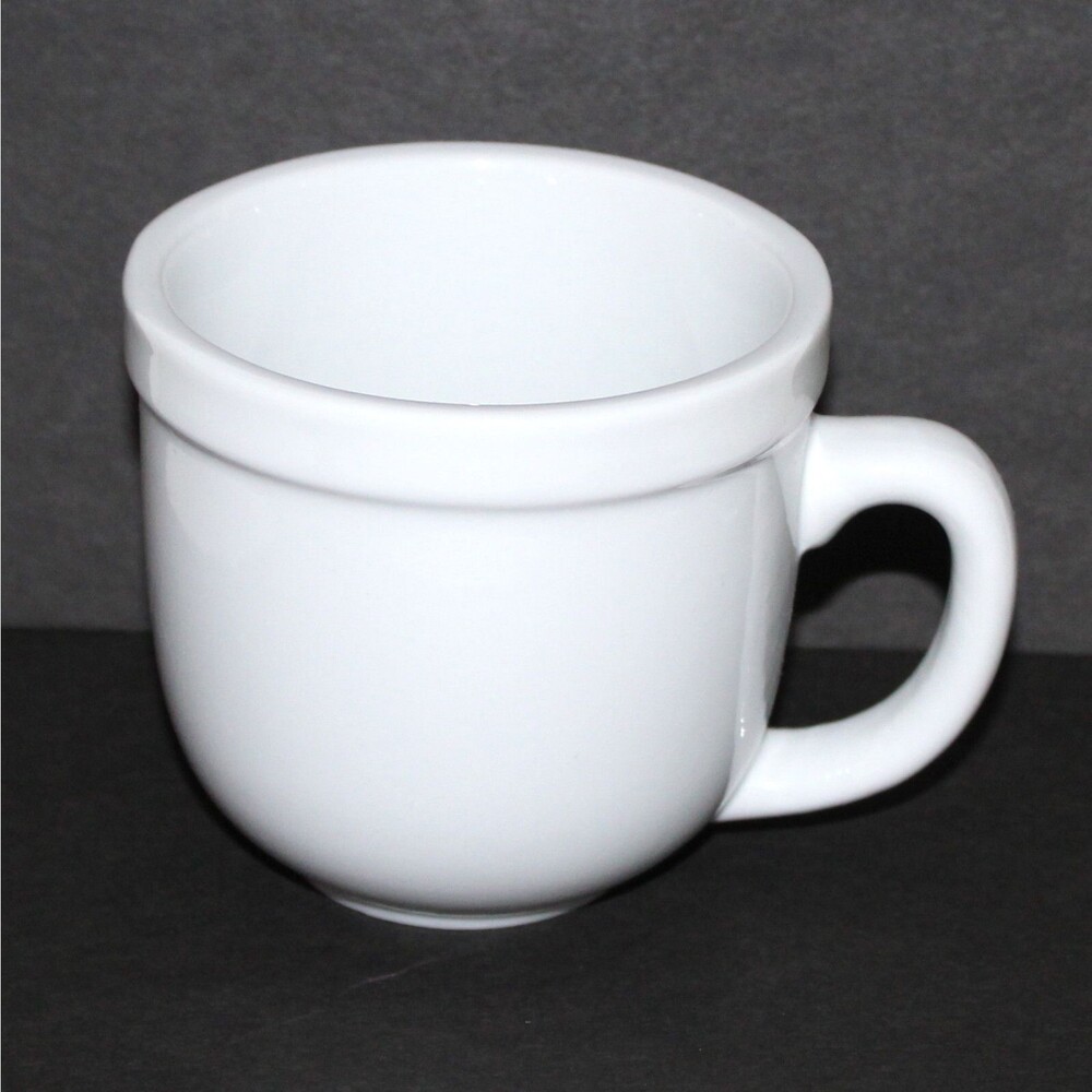 Pottery Barn Suppertime coffee tea mug White ceramic stoneware classic